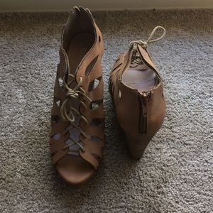 Super cute lace up heels